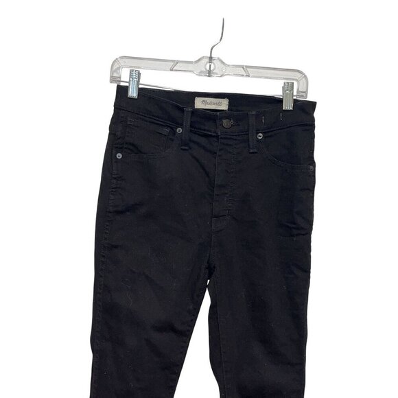 Madewell Womens Black10" high Rise Skinny Jeans Womens size 27 - Picture 2 of 11